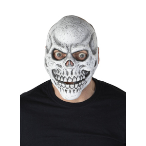 Maske - Skelett - für Erwachsene - grau