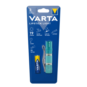 Varta - LED Taschenlampe - Lipstick Light - türkis