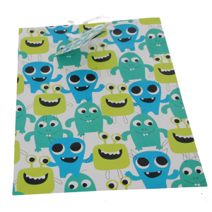 Geschenktasche Monster - ca. 17,5 x 22,5 x 9,5 cm