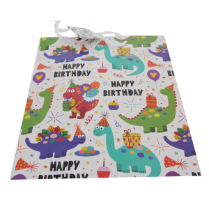 Geschenktasche Dinos - ca. 26 x 32 x 12,5 cm