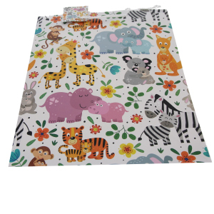 Geschenktasche Zootiere - ca. 26 x 32 x 12,5 cm