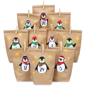 Adventskalender-Bastelset - Pinguine