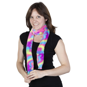 Faschingsschal - Regenbogen-Plüsch - für Erwachsene