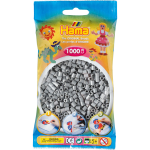 Hama Bügelperlen - 1000 Perlen - grau