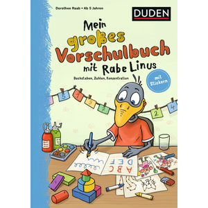 DUDEN - Mein großes Vorschulbuch mit Rabe Linus - Buchstaben, Zahlen, Konzentration
