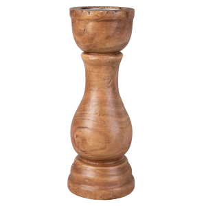 Kerzenständer - aus Holz - ca. 13 x 34 cm