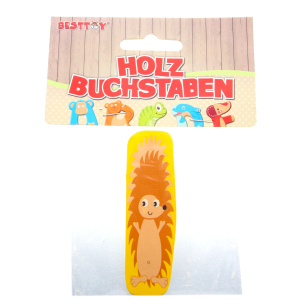 Besttoy - Holzbuchstabe - I - gelb