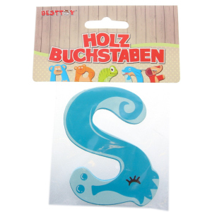 Besttoy - Holzbuchstabe - S - blau