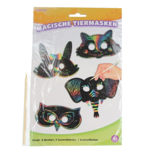 Besttoy - Magische Kratzbilder Tiermasken