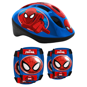 Spider-Man - Combo Set - Helm, Ellenbogen- und Knieschutz