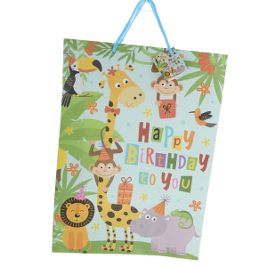 Geschenktasche Dschungeltiere - ca. 33 x 10 x 45,5 cm