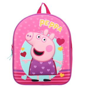 Peppa Wutz - 3D-Kinderrucksack - pink