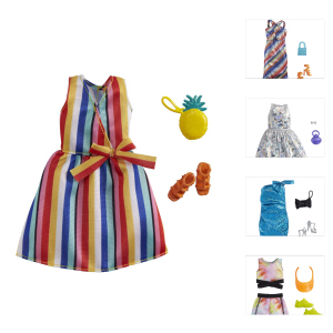 Barbie - Sommermoden Sortiment - mit Accessoire - 1 Stück