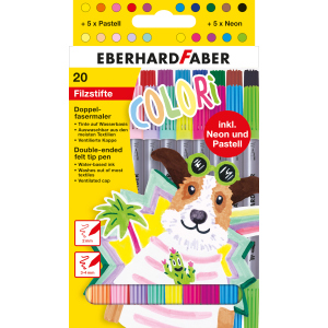 20 Colori Filzstifte - Doppelfasermaler