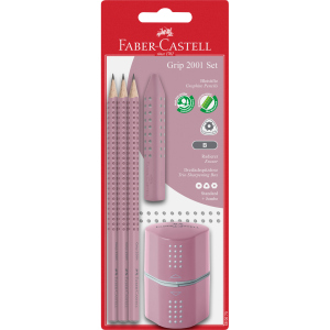 Grip 2001 Set - Bleistifte, Radierer, Spitzer - rose shadows