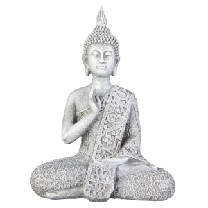 Buddha - aus Polyresin - ca. 15,5 x 9 x 20,5 cm