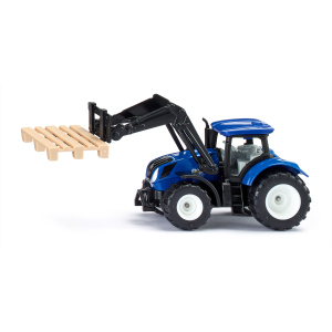 Siku 1544 - New Holland Traktro mit Palettengabel und Palette