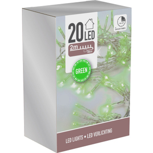 20er LED Lichterkette - ca. 2 m - 6 Farben - 1 Stück