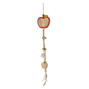 Dekohänger - Apfel - aus Holz - ca. 62 x 12 cm - 1 Stück