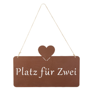 Dekohänger - Platz für zwei - ca. 33 x 21 cm