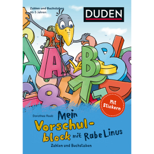DUDEN - Mein Vorschulblock mit Rabe Linus - Zahlen und Buchstaben