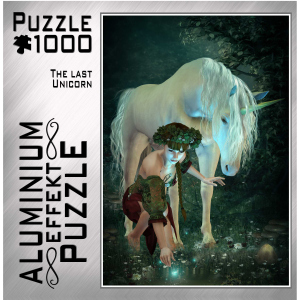 Aluminium Effekt-Puzzle-The Last Unicorn-1000 Teile