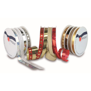 Geschenkband-Set - ca. 500 x 1 cm - 4-teilig - 1 Rolle