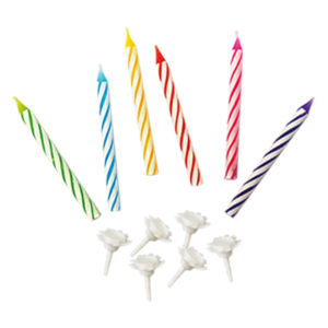Geburtstagskerzen - inkl. Halter - 20 Stück