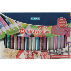 Glitzerkleber - 24 Tuben à 10 g