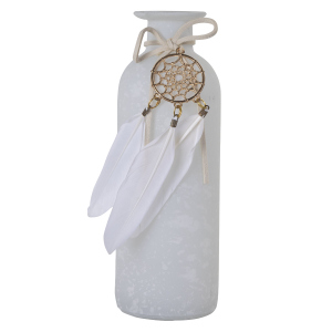 Vase - Traumfänger - aus Glas - ca. 5,5 x 16,5 cm