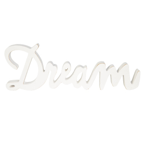 Deko-Schriftzug - Dream - aus Holz - ca. 32 x 2 x 12 cm