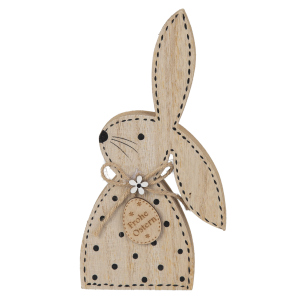 Dekohase - aus Holz - ca. 9 x 2 x 18 cm