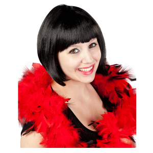 Perücke für Erwachsene  - Schwarzer Bob