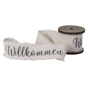 Dekoband - Willkommen - ca. 300 cm