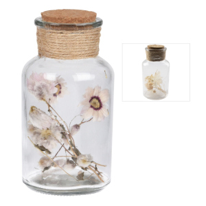 Dekoflasche - aus Glas - ca. 6,5 x 13 cm - 1 Stück