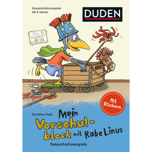 DUDEN - Mein Vorschulblock mit Rabe Linus - Konzentrationsspiele