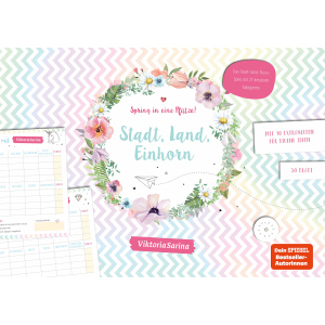 Spring in eine Pfütze! Stadt, Land, Einhorn von Victoria Sarina