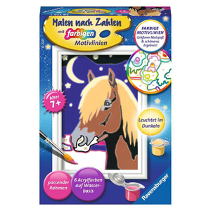 Malen nach Zahlen - Treues Pferd  - Serie F