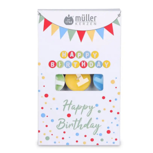 Geburtstags-Teelichter - Happy Birthday
