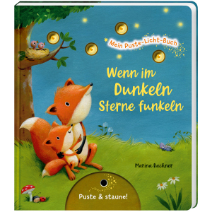 Mein Puste-Licht-Buch - Wenn im Dunkeln Sterne funkeln