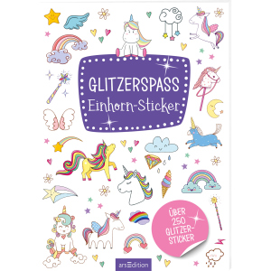 Glitzerspaß - Einhorn-Sticker