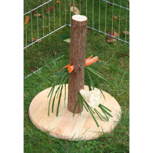 Nagerzubehör - Futterbaum - Stamm mit Löchern - ca. 30 cm