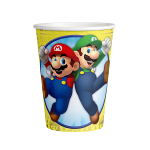 Super Mario - 8 Partybecher - ca. 250 ml