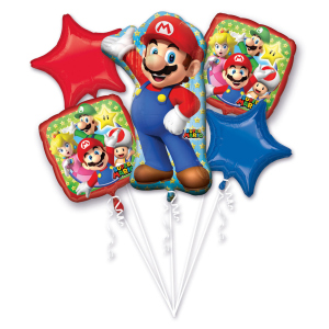 Super Mario - Folienballon-Set - 5-teilig