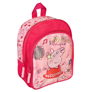 Peppa Wutz - Rucksack mit Vortasche - rosa