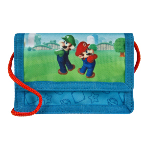 Super Mario - Brustbeutel - blau/grün