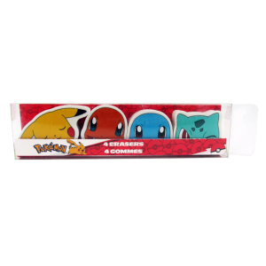 Pokémon - 4 Radierer - 1 Set
