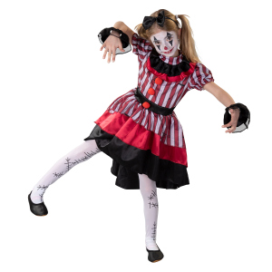 Kostüm - Böser Clown - für Kinder - 3-teilig - verschiedene Größen