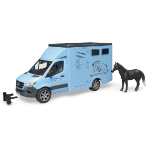 BRUDER 02674 - MB Sprinter Tiertransporter mit 1 Pferd