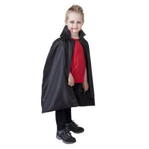 Cape - für Kinder - schwarz - Größe 134-140